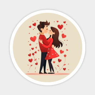 Valentine Romantic couple love birds Magnet